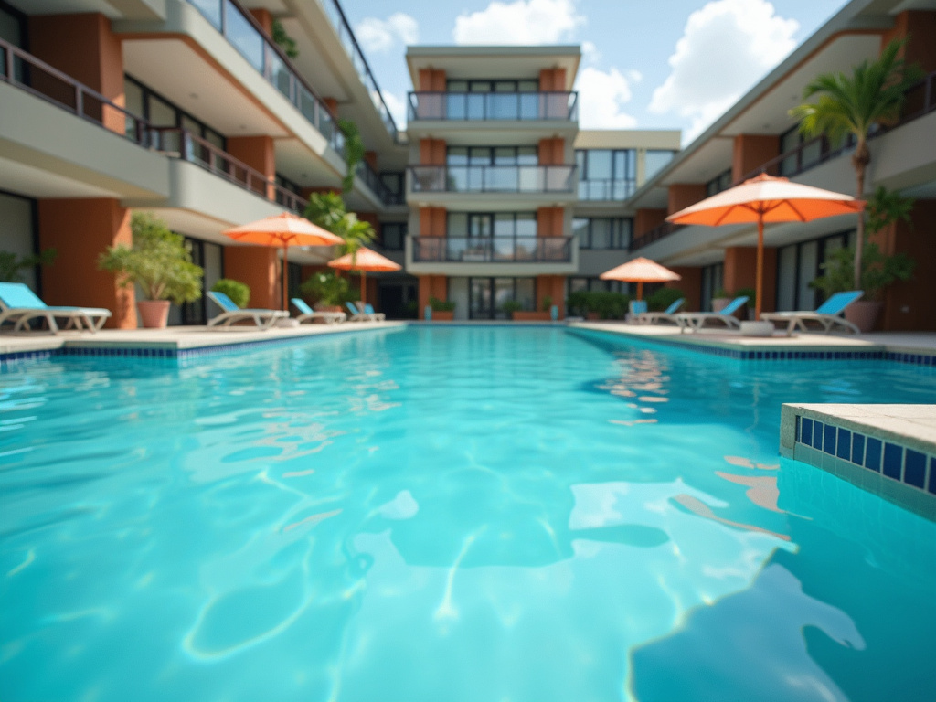 Student apartment pool — student living in Tucson