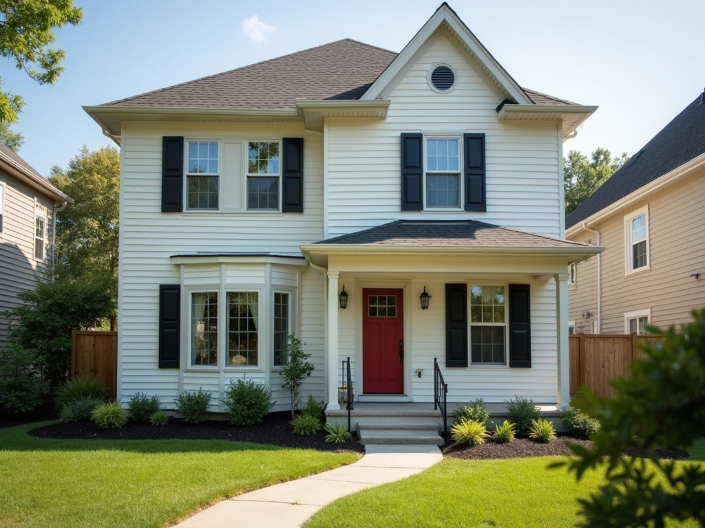 Suburban house exterior — impact garage doors delray beach fl