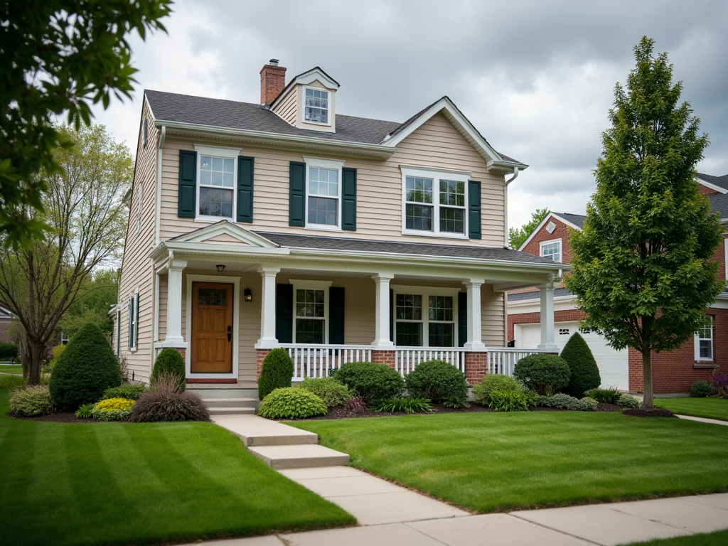 Suburban house exterior — impact garage doors delray beach fl