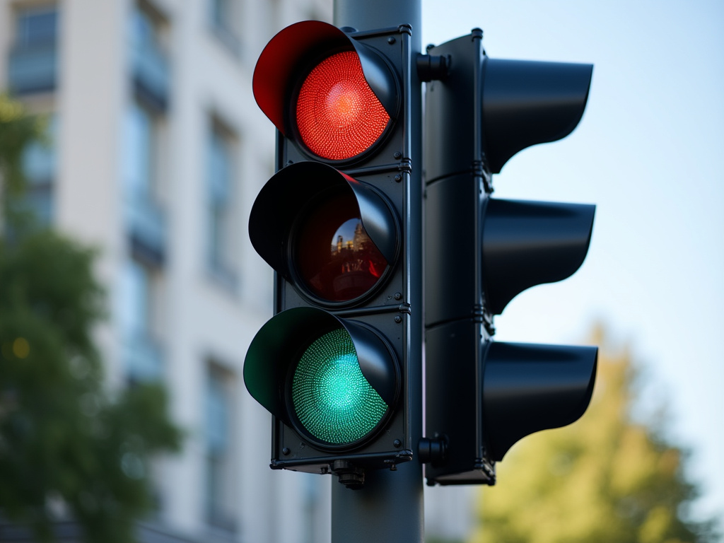 Traffic signal pole — solar traffic light