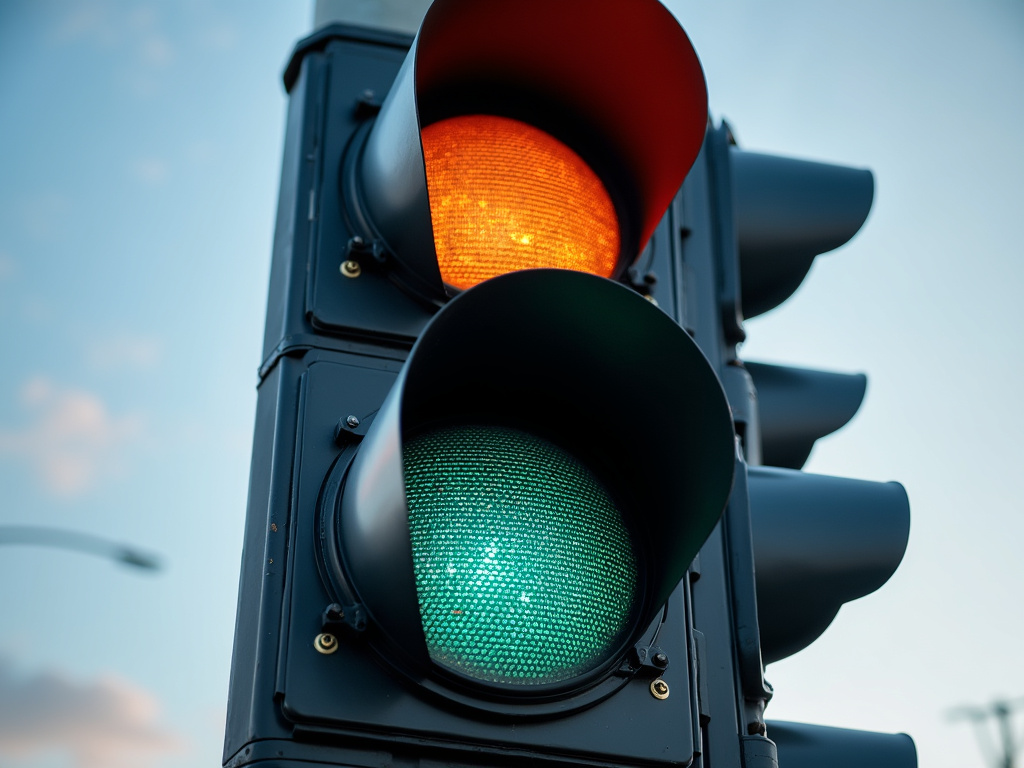 Traffic signal pole — solar traffic light