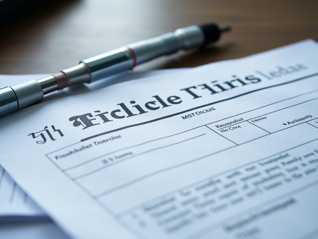 Vehicle title document — title loans massachusetts