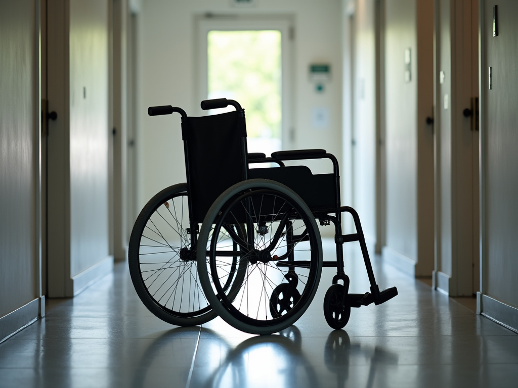 Wheelchair in hallway — nursing home abuse lawyer phoenix
