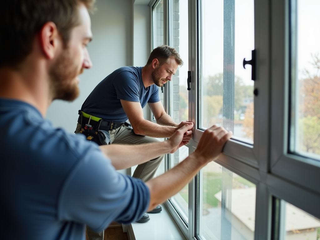 Window installation crew — window replacement wellington fl