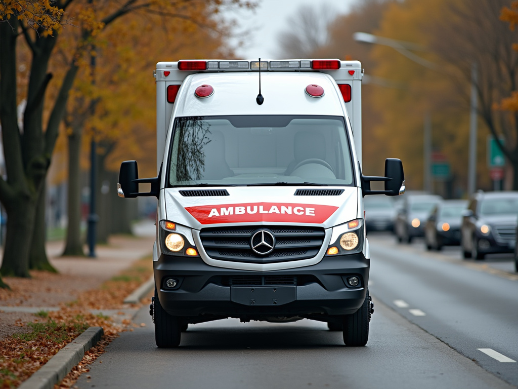 Ambulance on roadside — car accident lawyer phoenix
