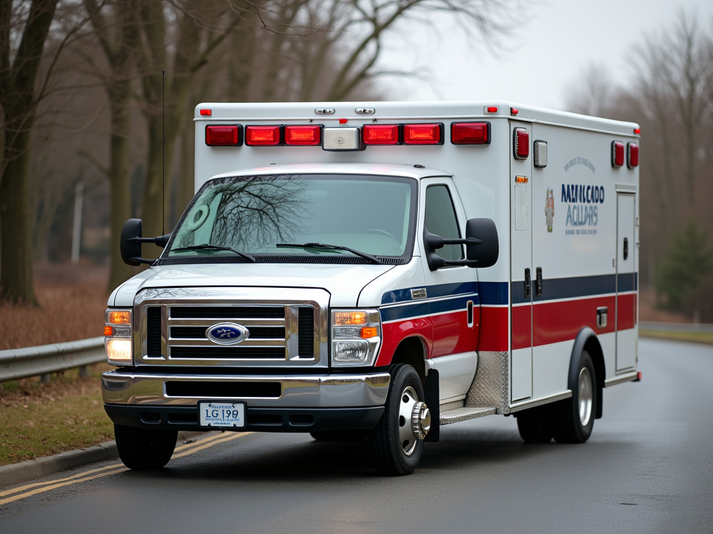 Ambulance on roadside — car accident lawyer phoenix