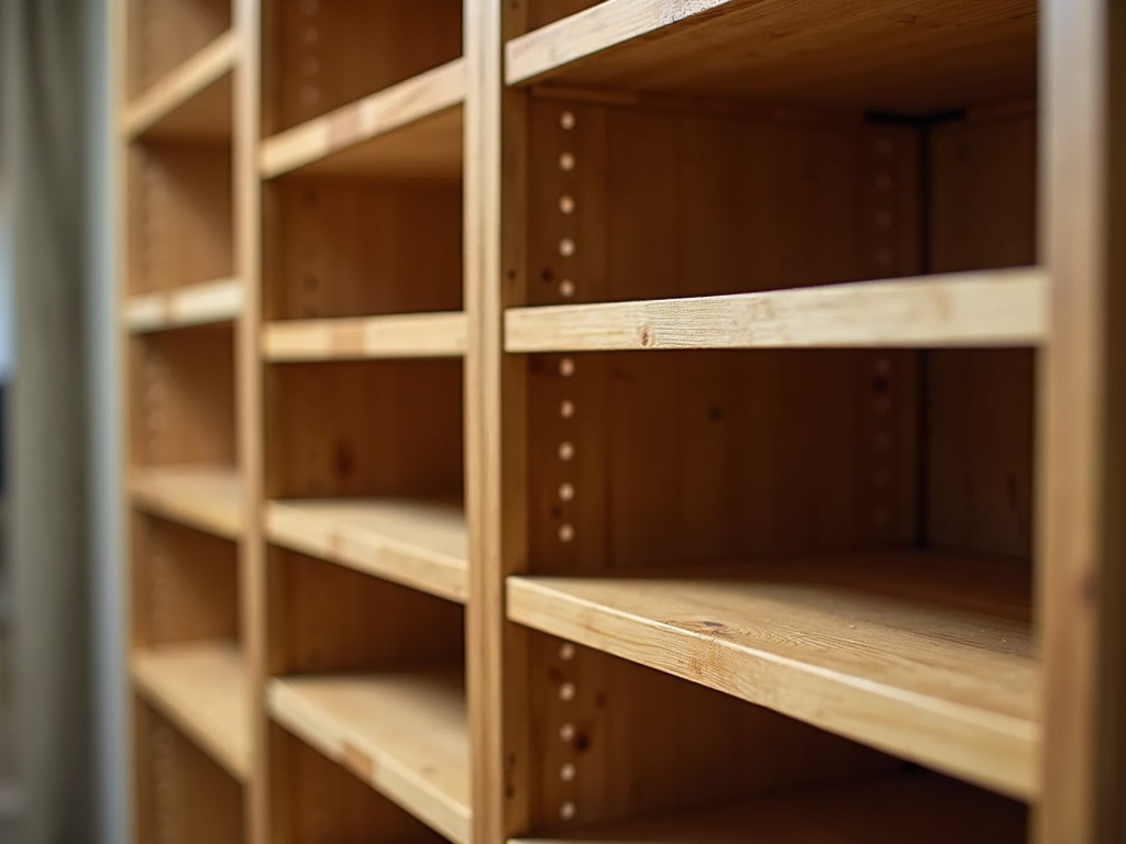 Bamboo closet shelves — home organization in Tucson