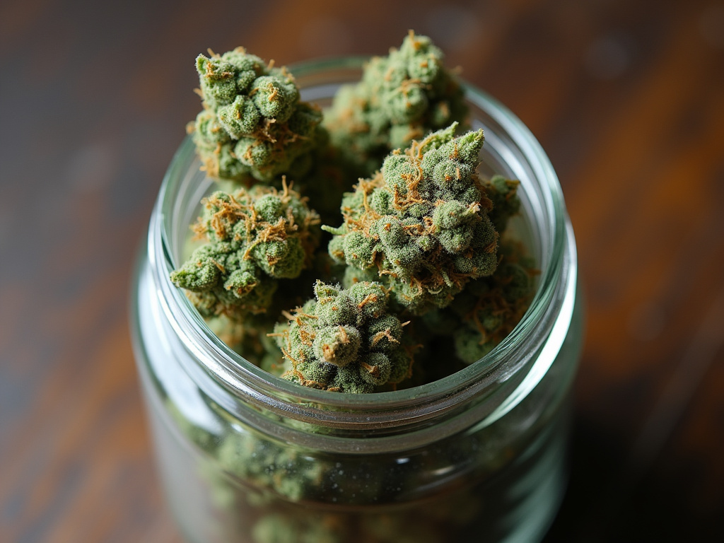 Cannabis buds jar — cannabis dispensary Maine