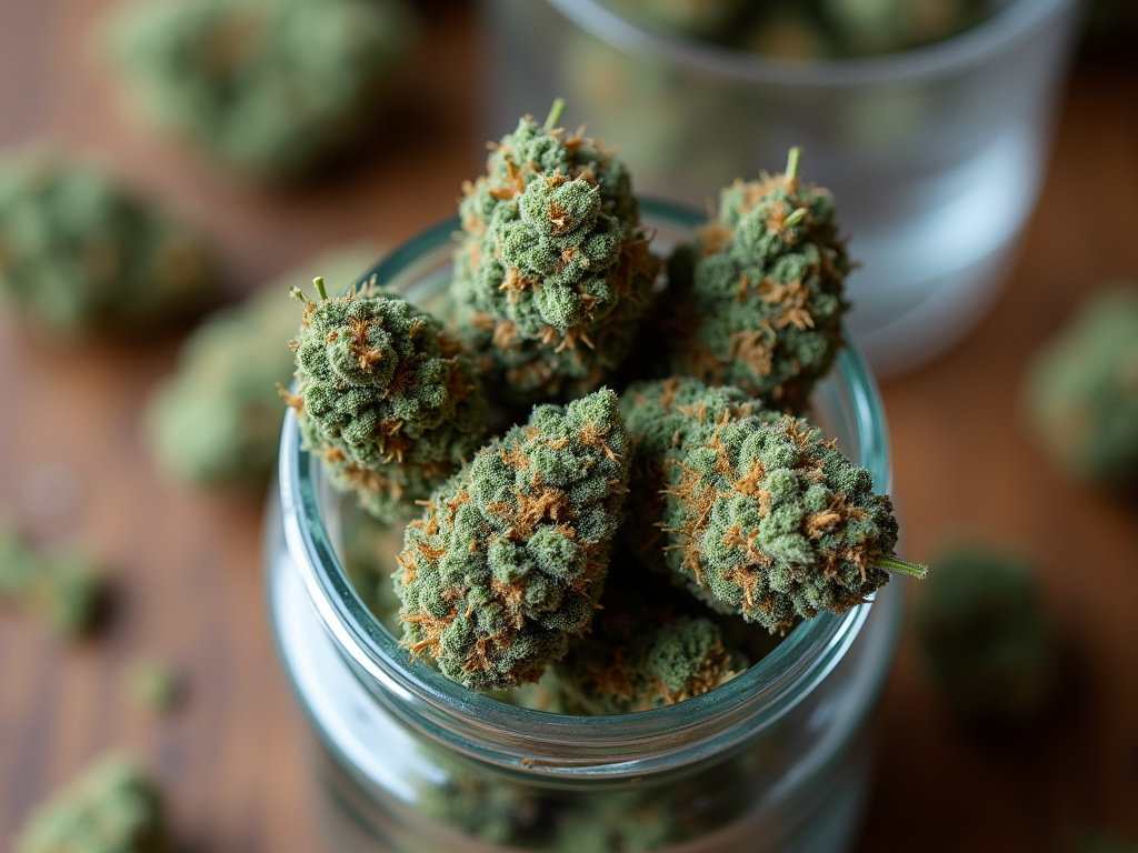 Cannabis buds jar — cannabis dispensary Maine