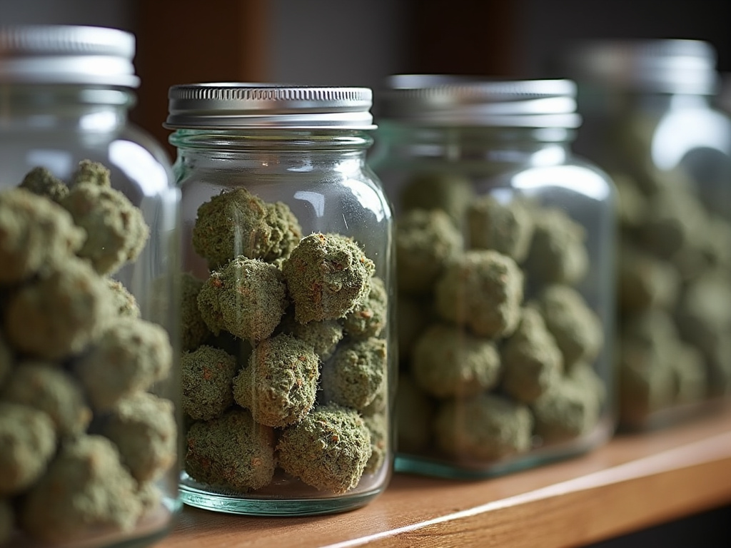 Cannabis jars — cannabis dispensary Ellsworth Maine