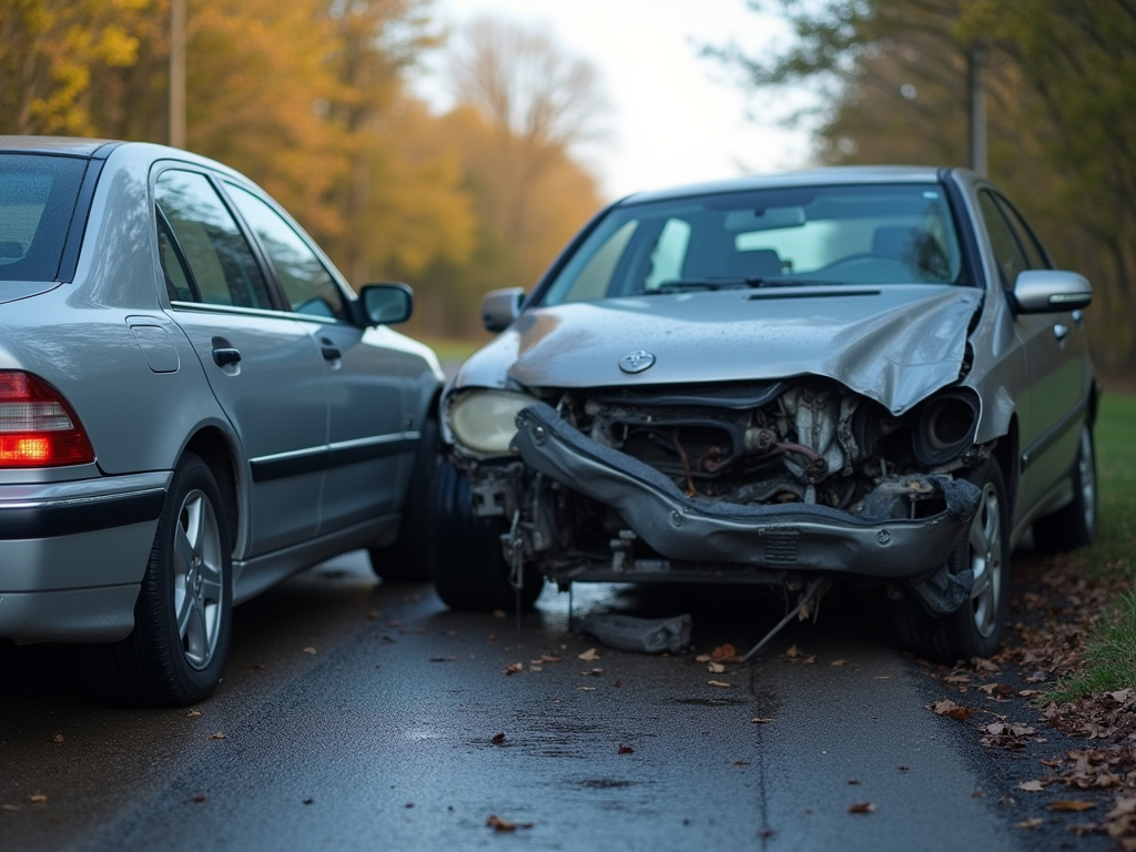 Car accident scene — accident lawyer phoenix