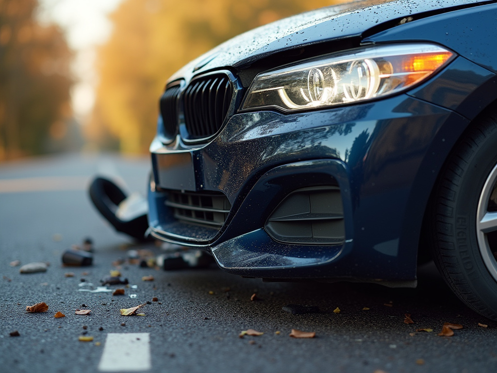 Car accident scene — rideshare accident lawyer phoenix