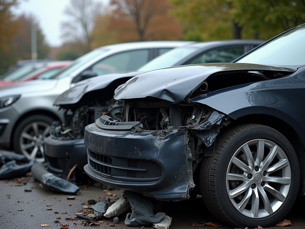 Car accident wreckage — serious injury lawyer phoenix