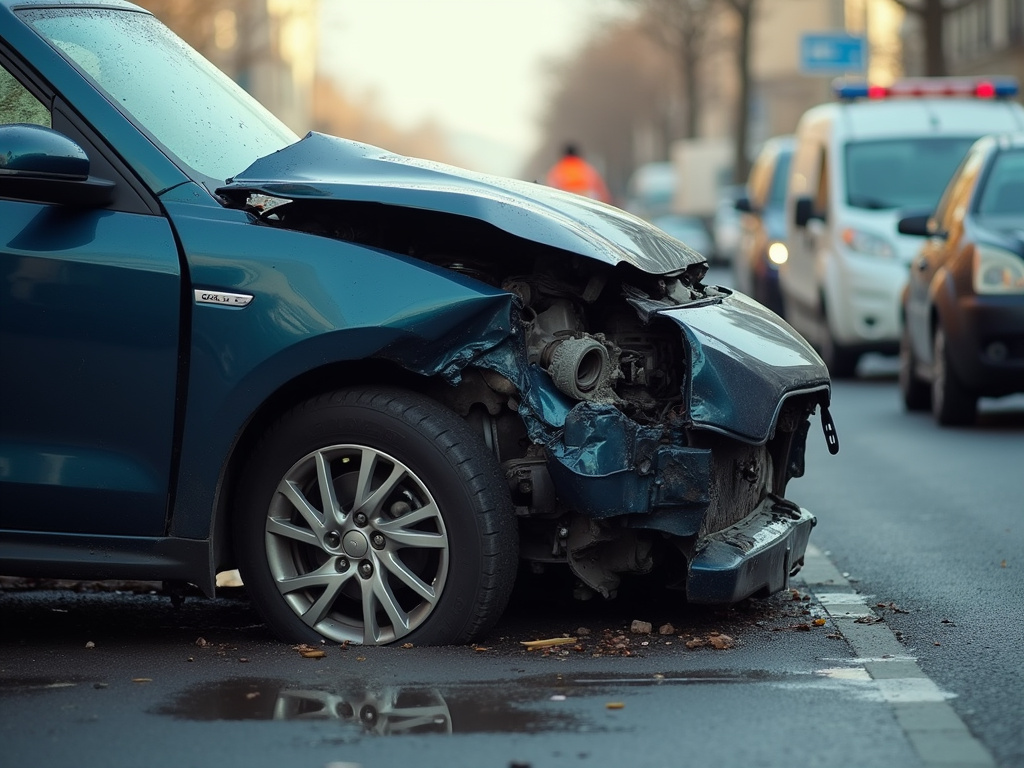 Car crash scene — car accident lawyer phoenix