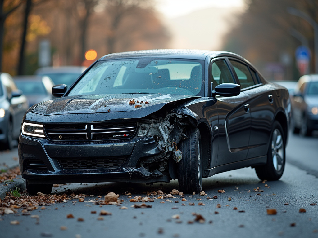 Car crash scene — car accident lawyer phoenix