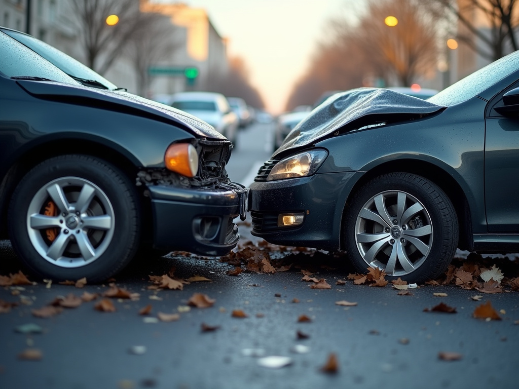 Car crash scene — rideshare accident lawyer phoenix