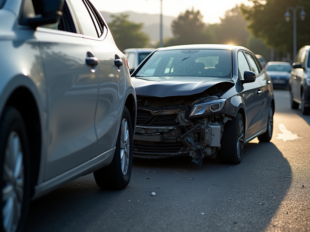 Car crash scene — rideshare accident lawyer phoenix