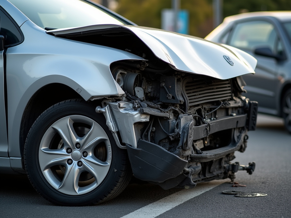 Car crash scene — rideshare accident lawyer phoenix
