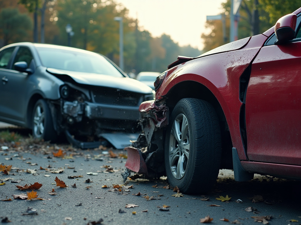 Car crash scene — rideshare accident lawyer phoenix