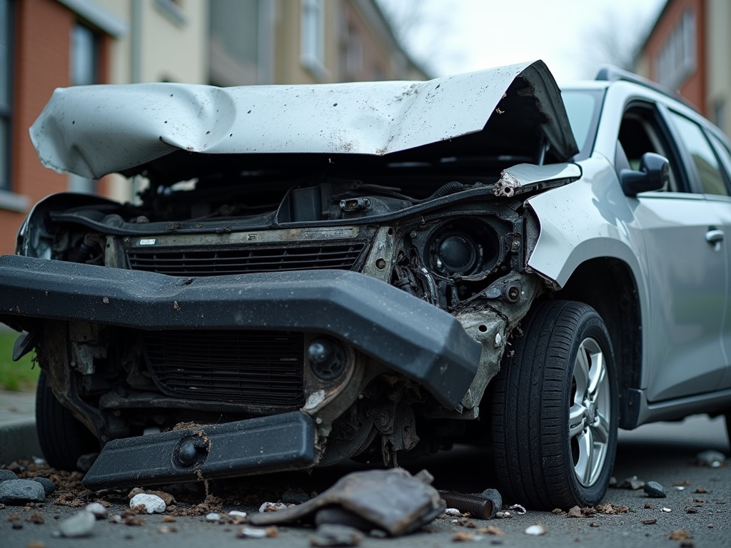 Car crash wreckage — car accident lawyer phoenix