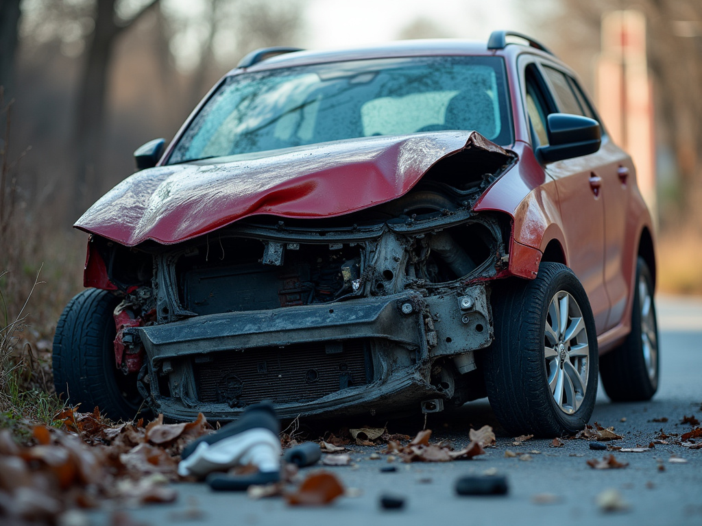 Car crash wreckage — car accident lawyer phoenix