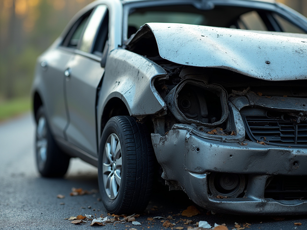 Car crash wreckage — serious injury lawyer phoenix