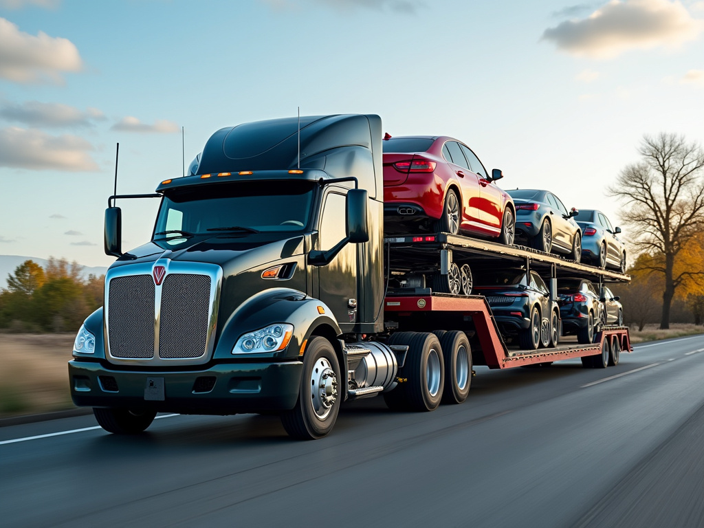 Car hauler truck — car shipping Nevada