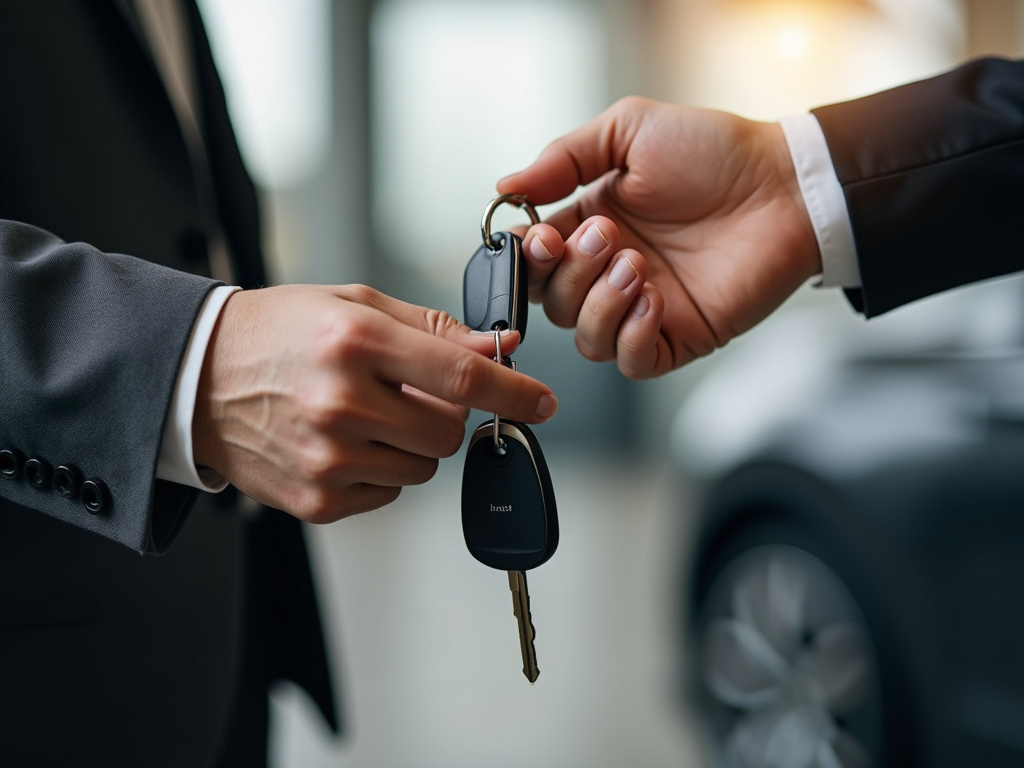 Car keys handoff — car shipping New York