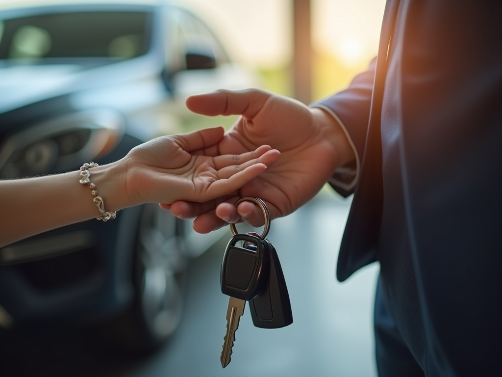 Car keys handoff — title loans washington