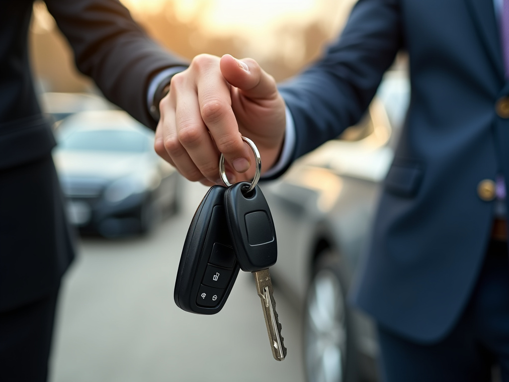 Car keys handoff — title loans washington