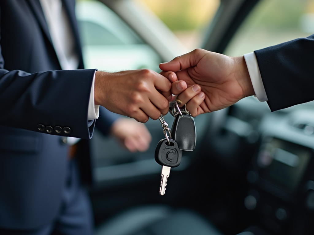 Car keys handoff — title loans washington