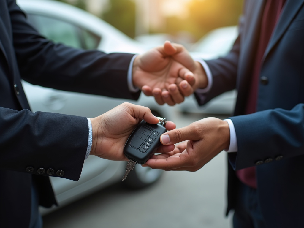 Car keys handoff — title loans washington