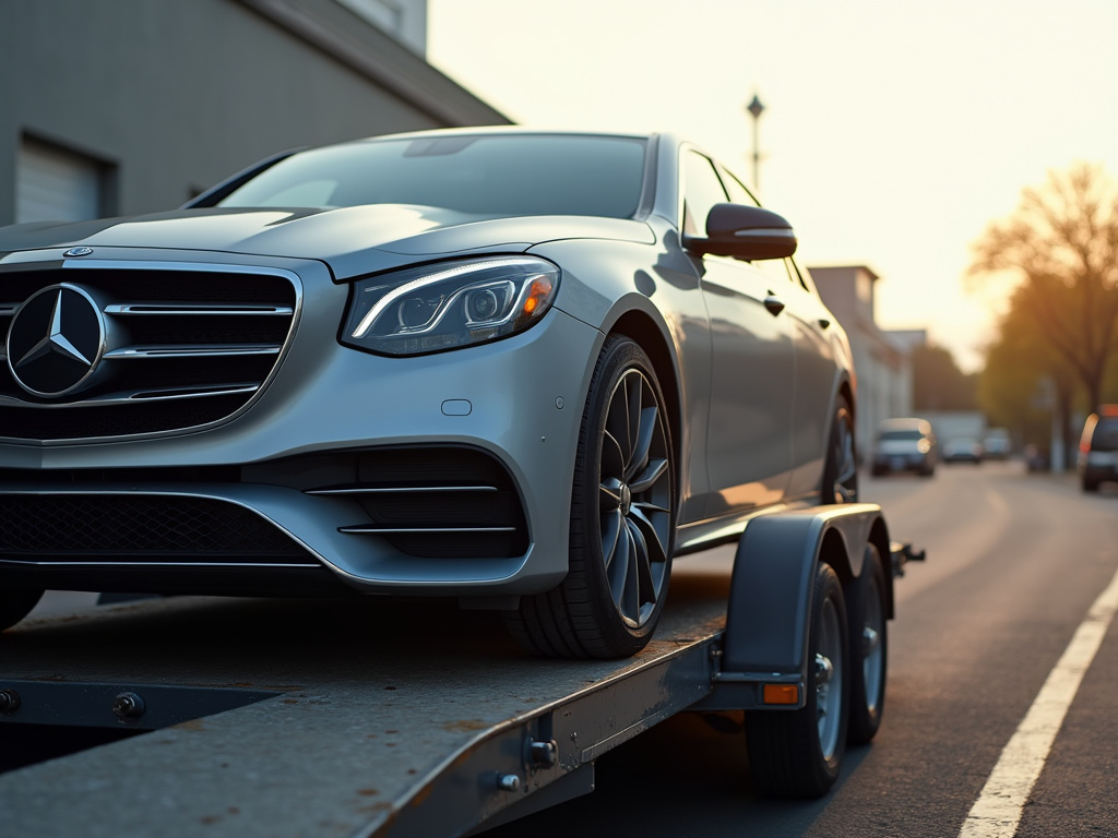 Car on trailer — car shipping Arizona