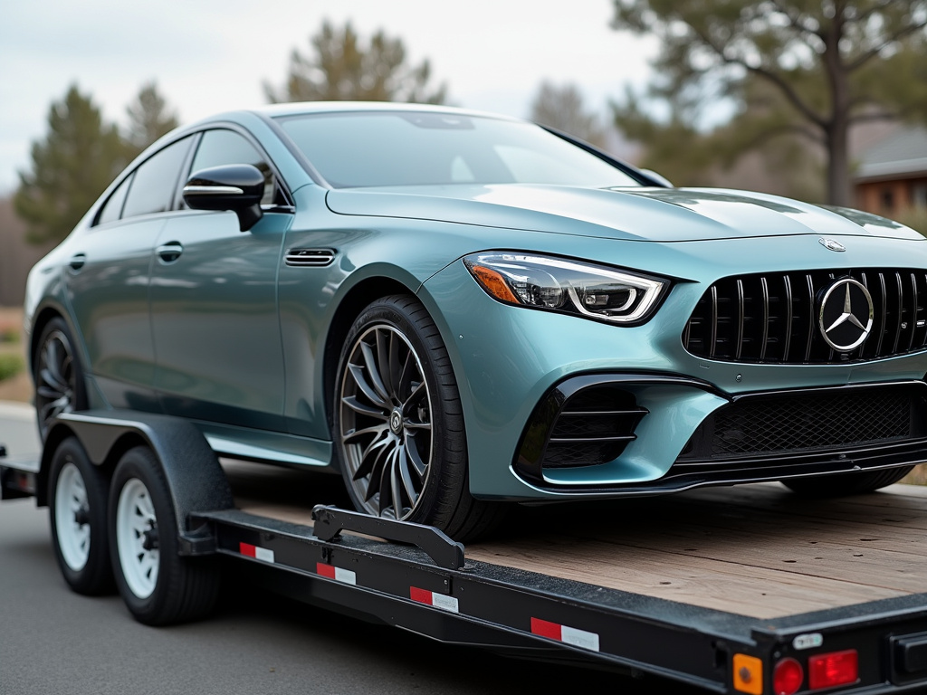 Car on trailer — car shipping Arizona