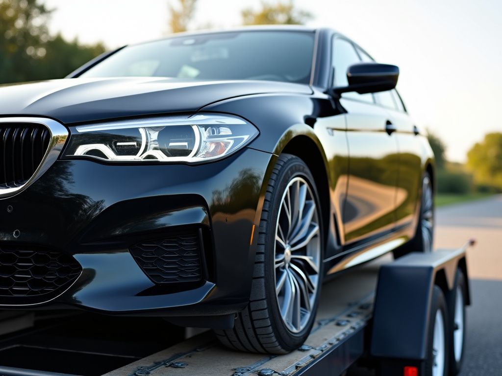 Car on trailer — car shipping Oklahoma