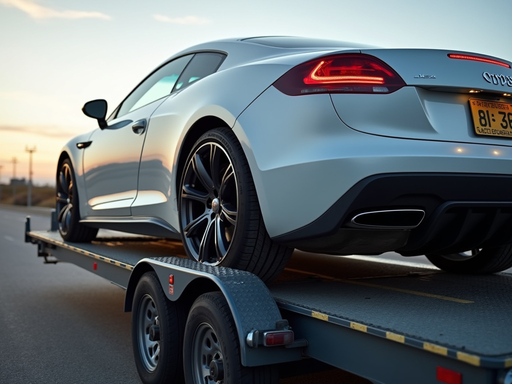 Car on trailer — car shipping Tennessee