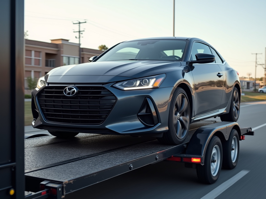 Car on trailer — car shipping Tennessee