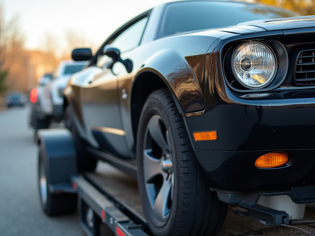 Car on trailer — car shipping Tennessee