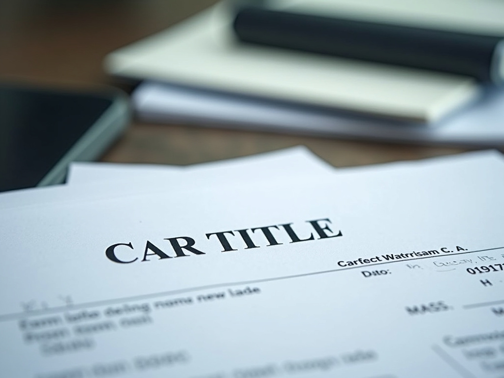 Car title document — title loans colorado