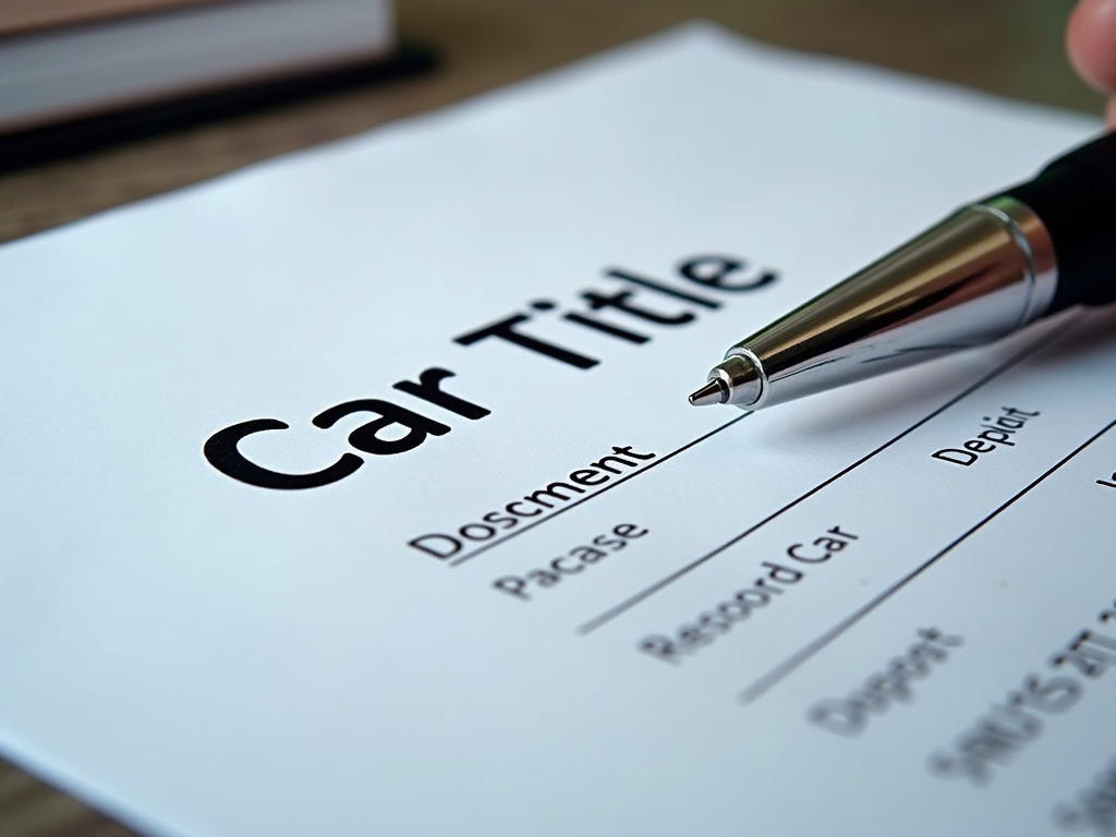 Car title document — title loans colorado