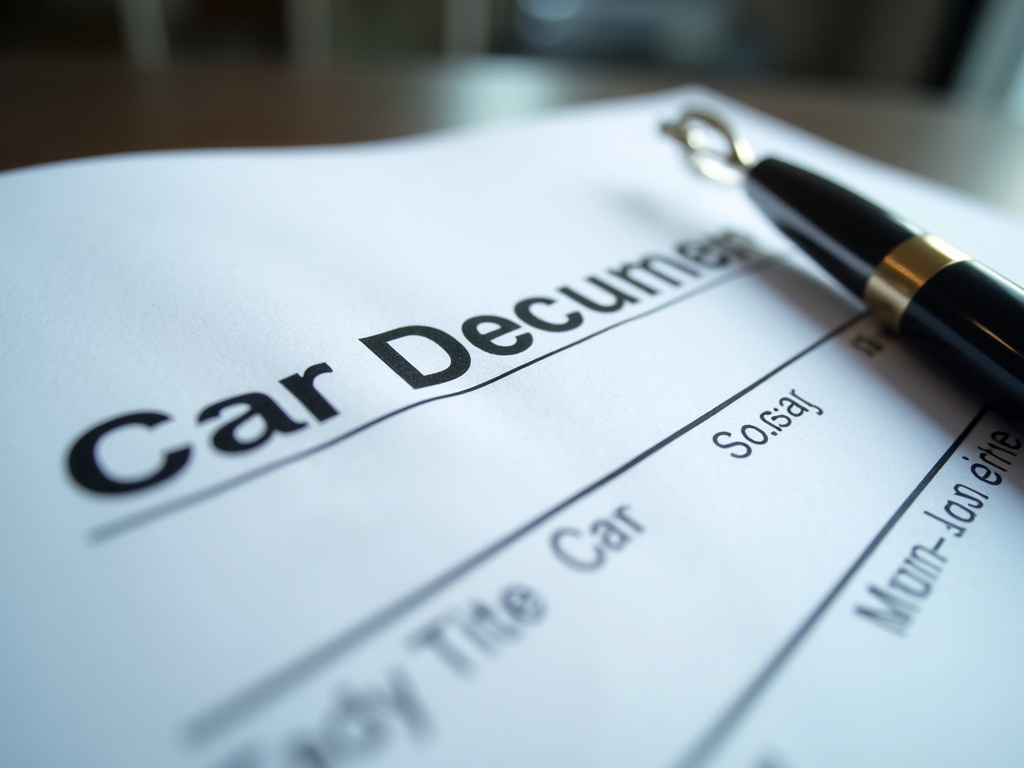 Car title document — title loans colorado