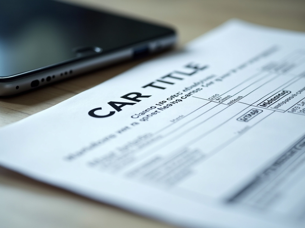 Car title document — title loans colorado