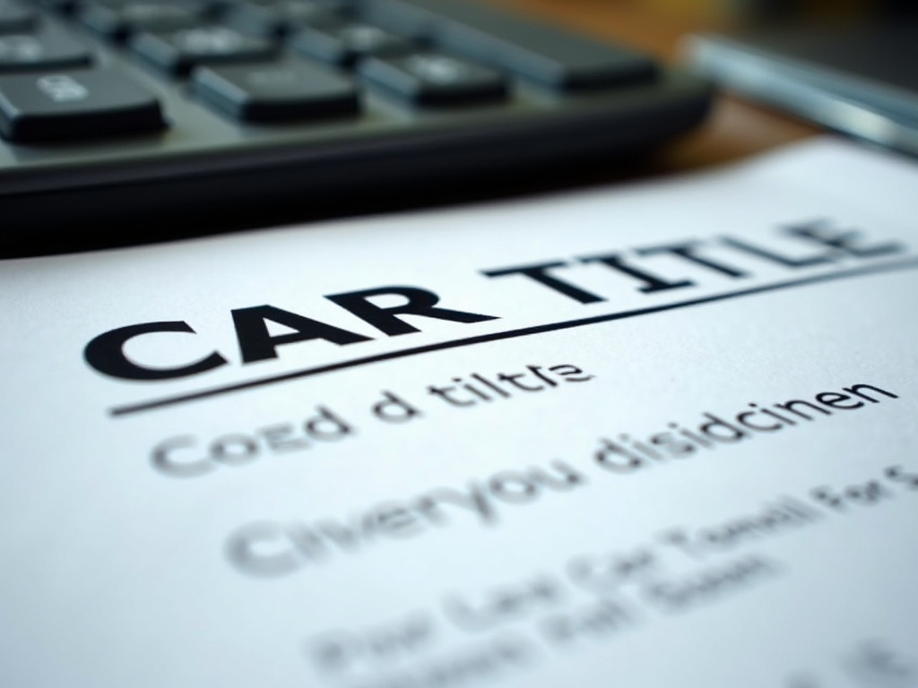 Car title document — title loans idaho