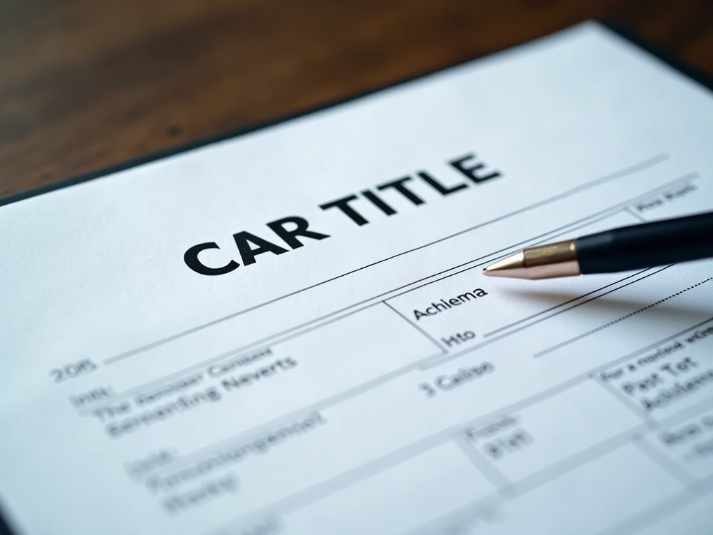 Car title document — title loans massachusetts