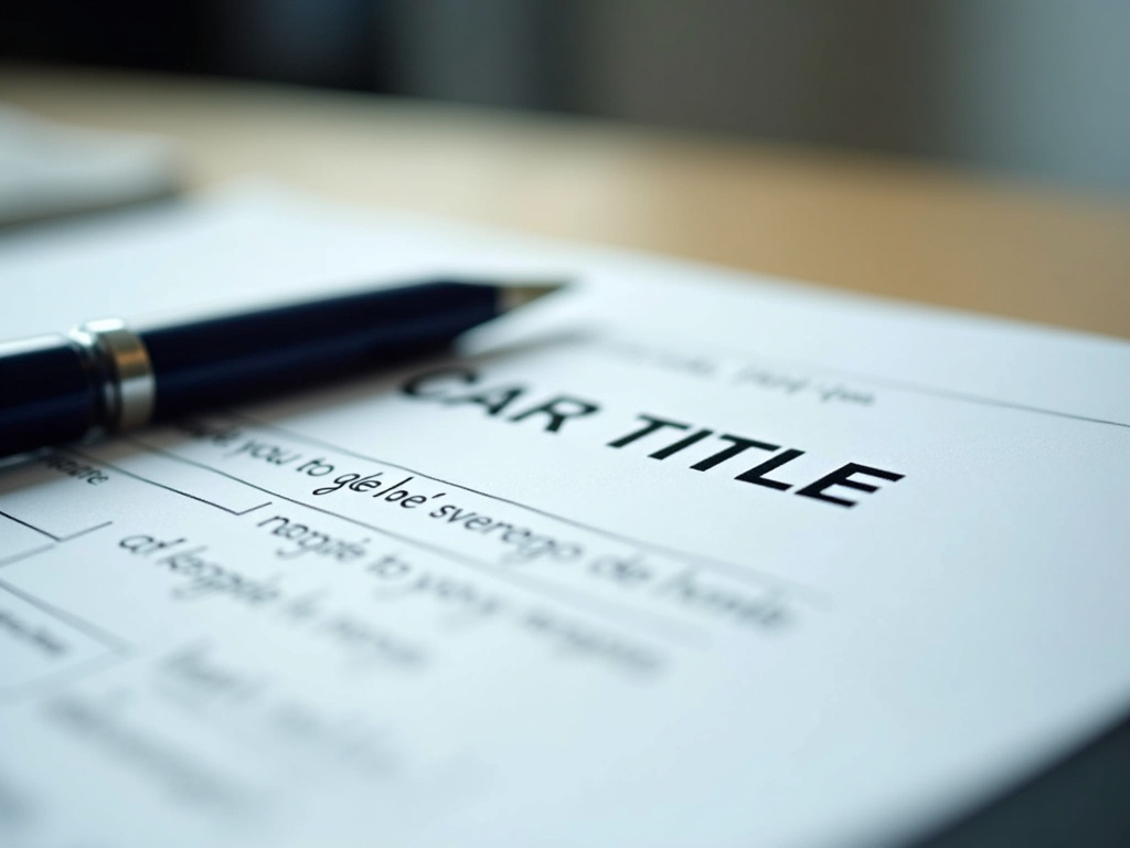 Car title document — title loans missouri