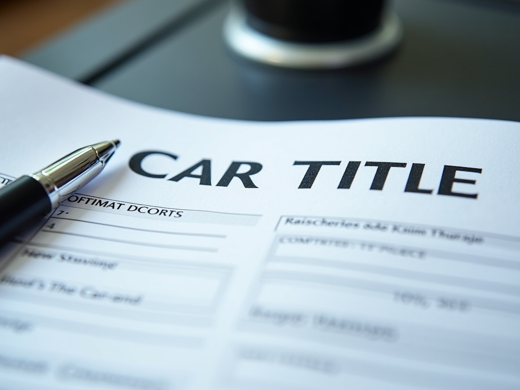 Car title document — title loans missouri
