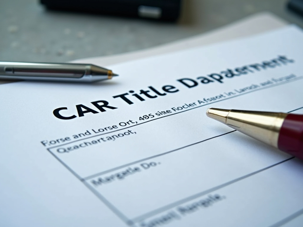 Car title document — title loans tennessee