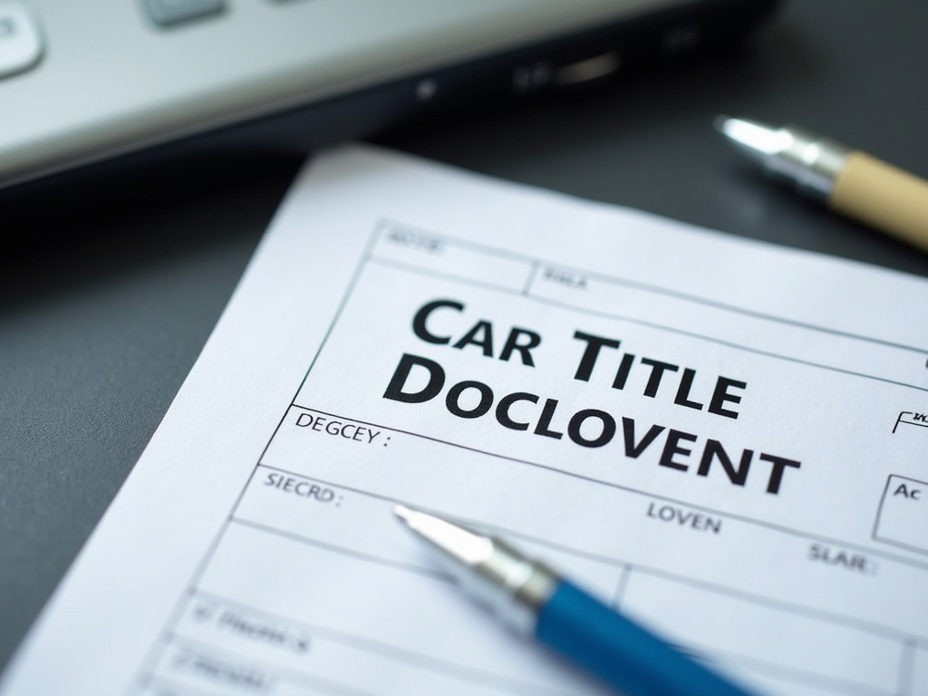 Car title document — title loans tennessee