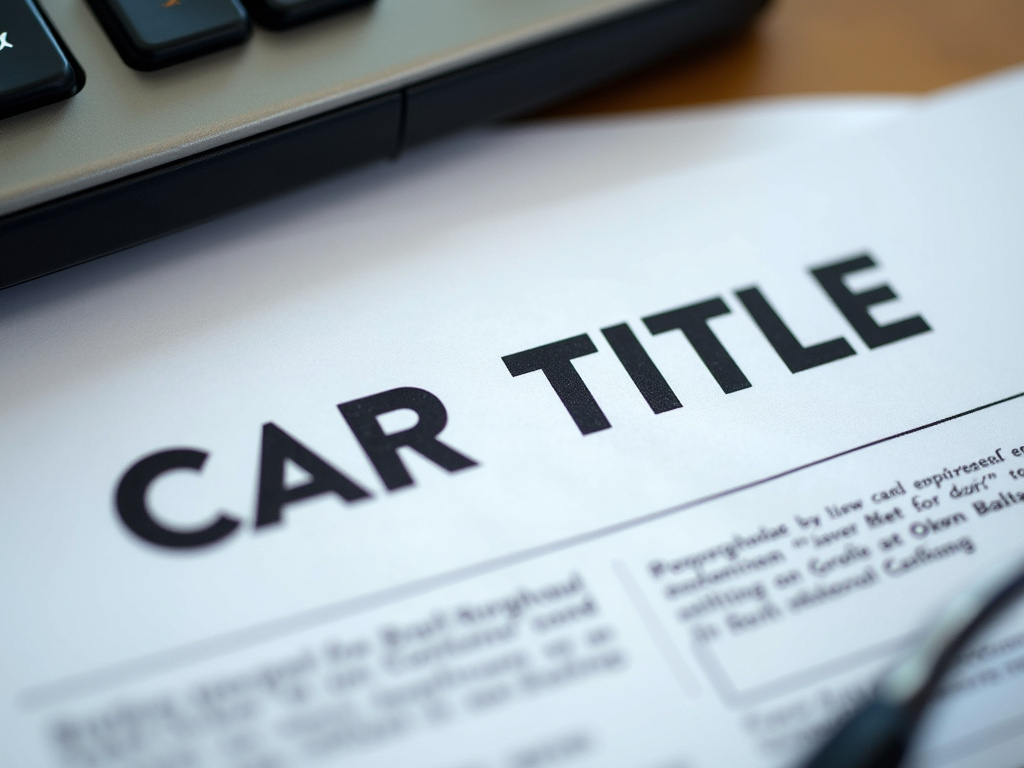 Car title document — title loans tennessee