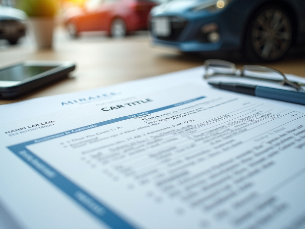 Car title document — title loans tennessee